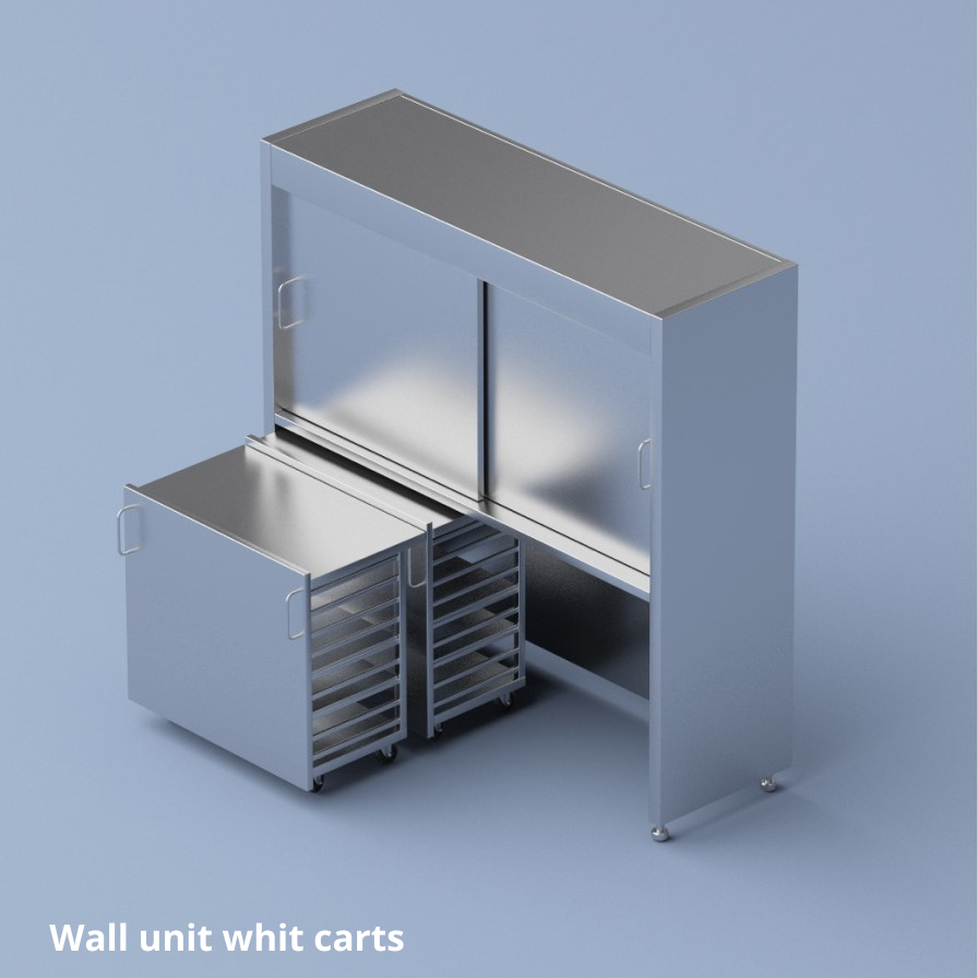wall unit whit carts