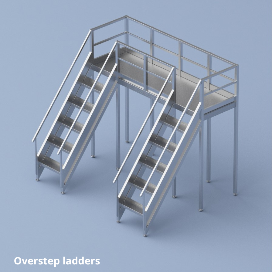 Overstep ladders