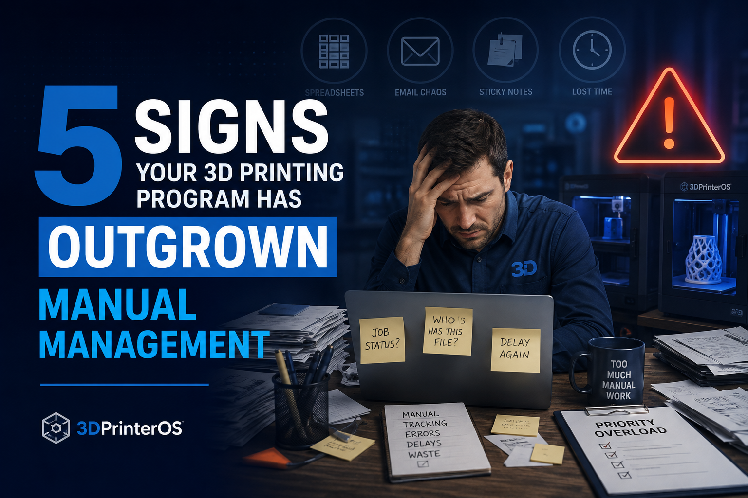 5 Signs Your 3D Printing Program Has Outgrown Manual Management