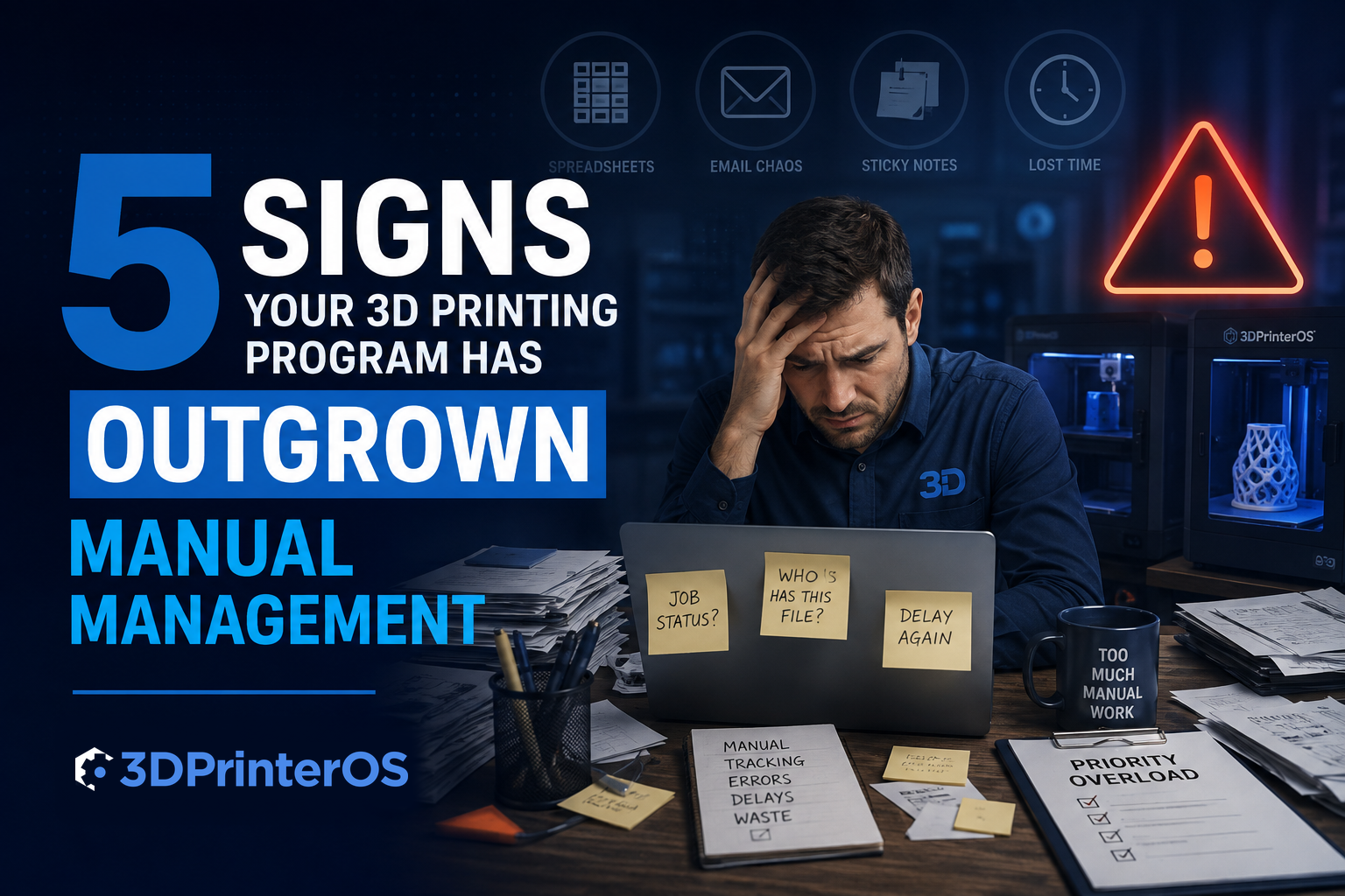 5 Signs Your 3D Printing Program Has Outgrown Manual Management