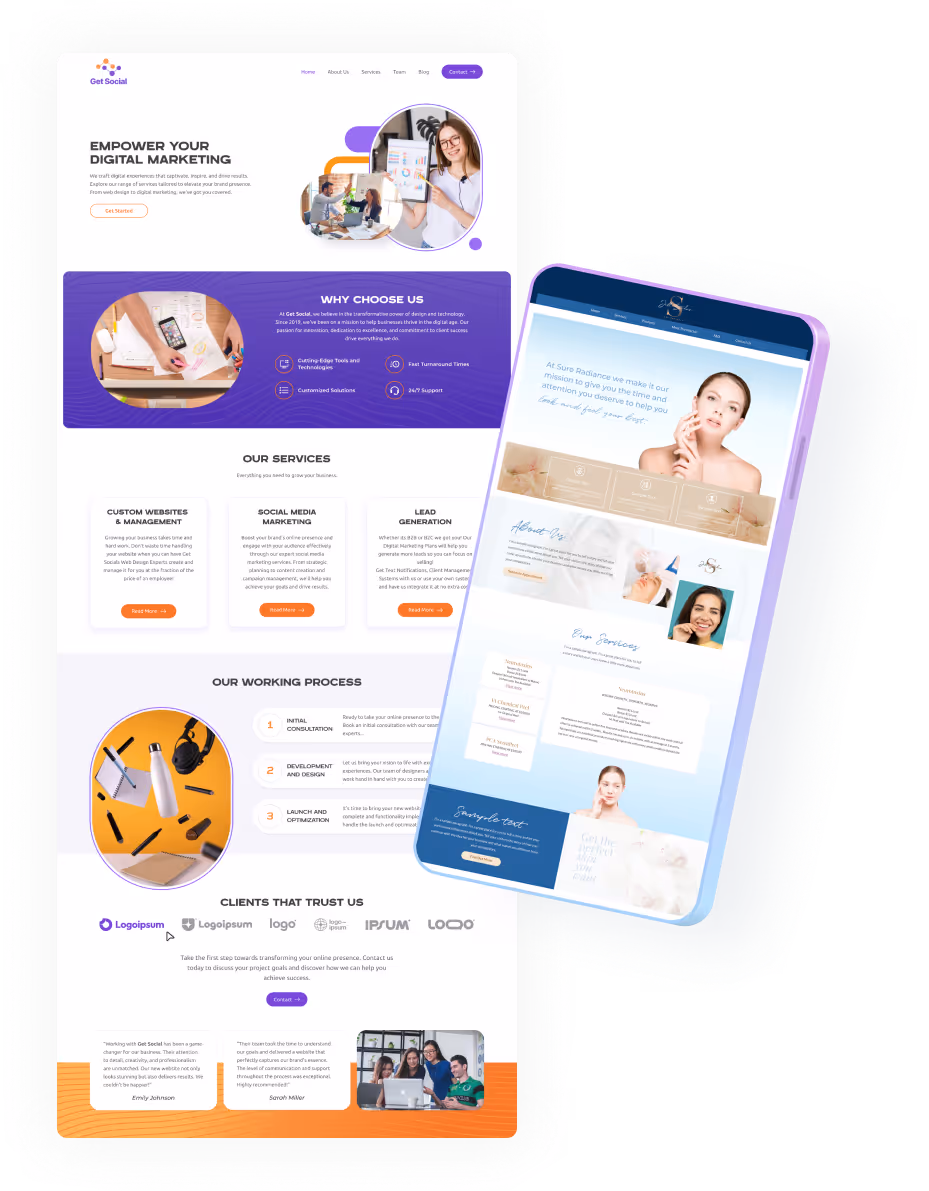 Webflow mockup illustration