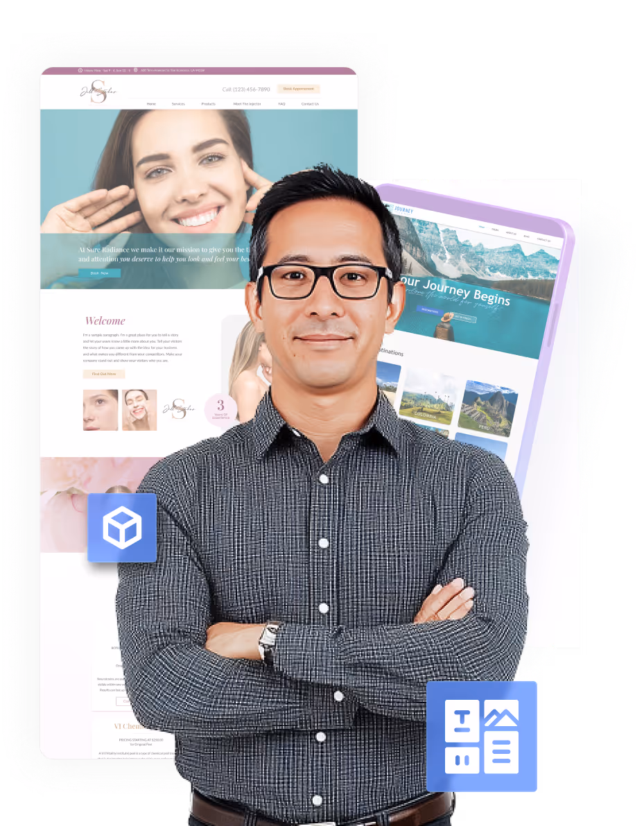 Webflow mockup illustration