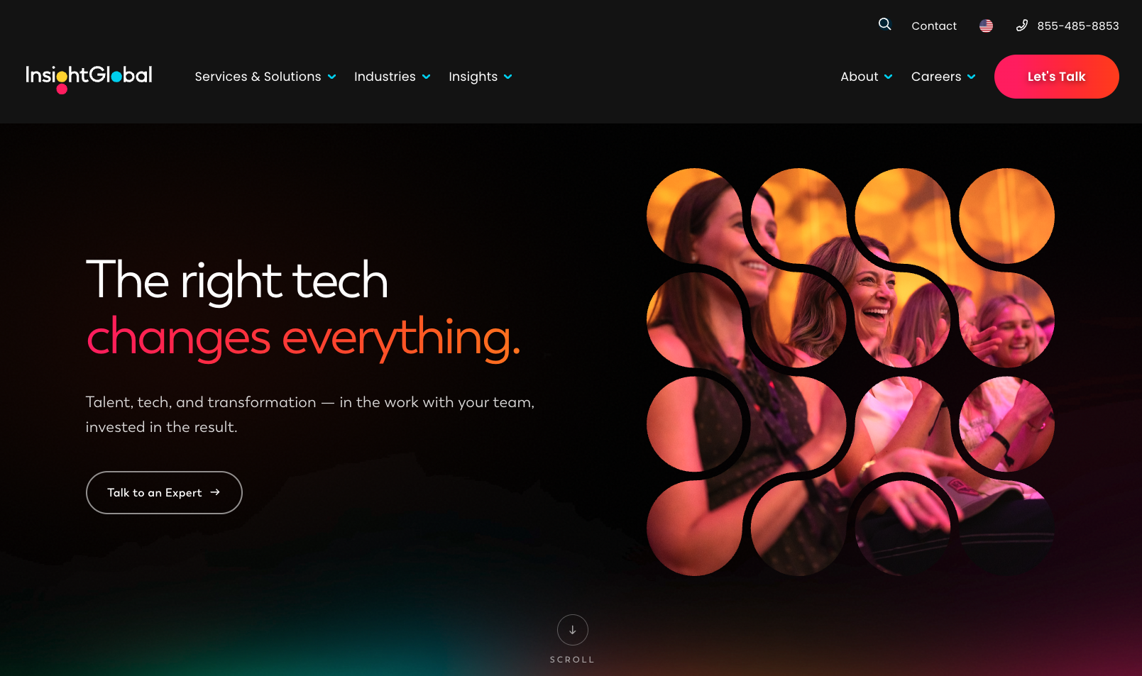Insight Global's homepage
