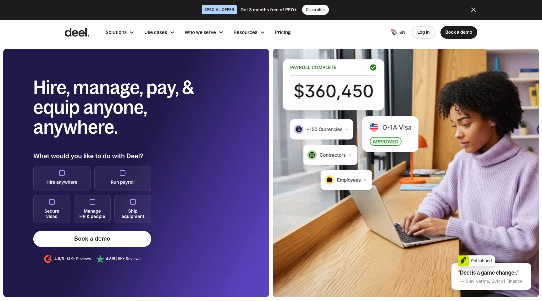 Deel's homepage