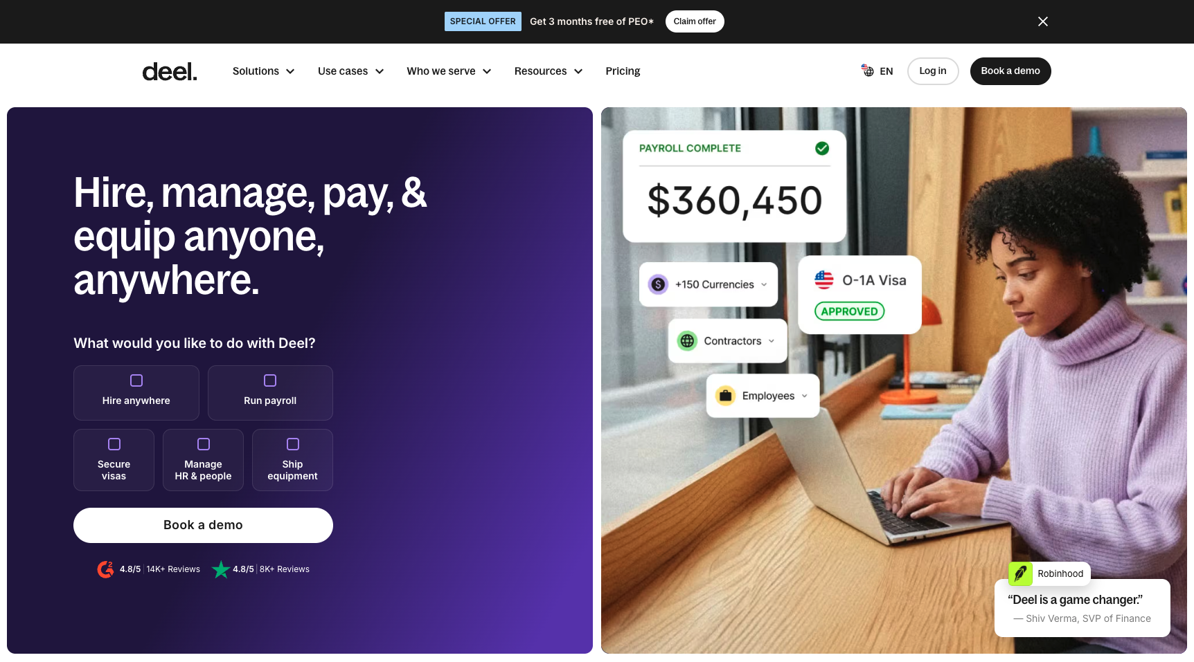 Deel's homepage