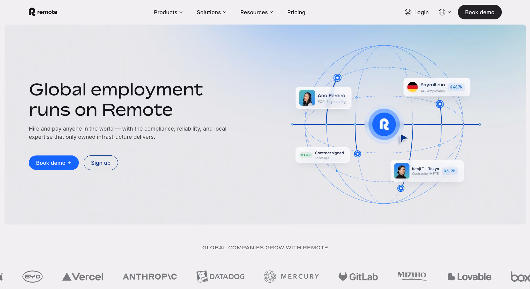 Remote's homepage