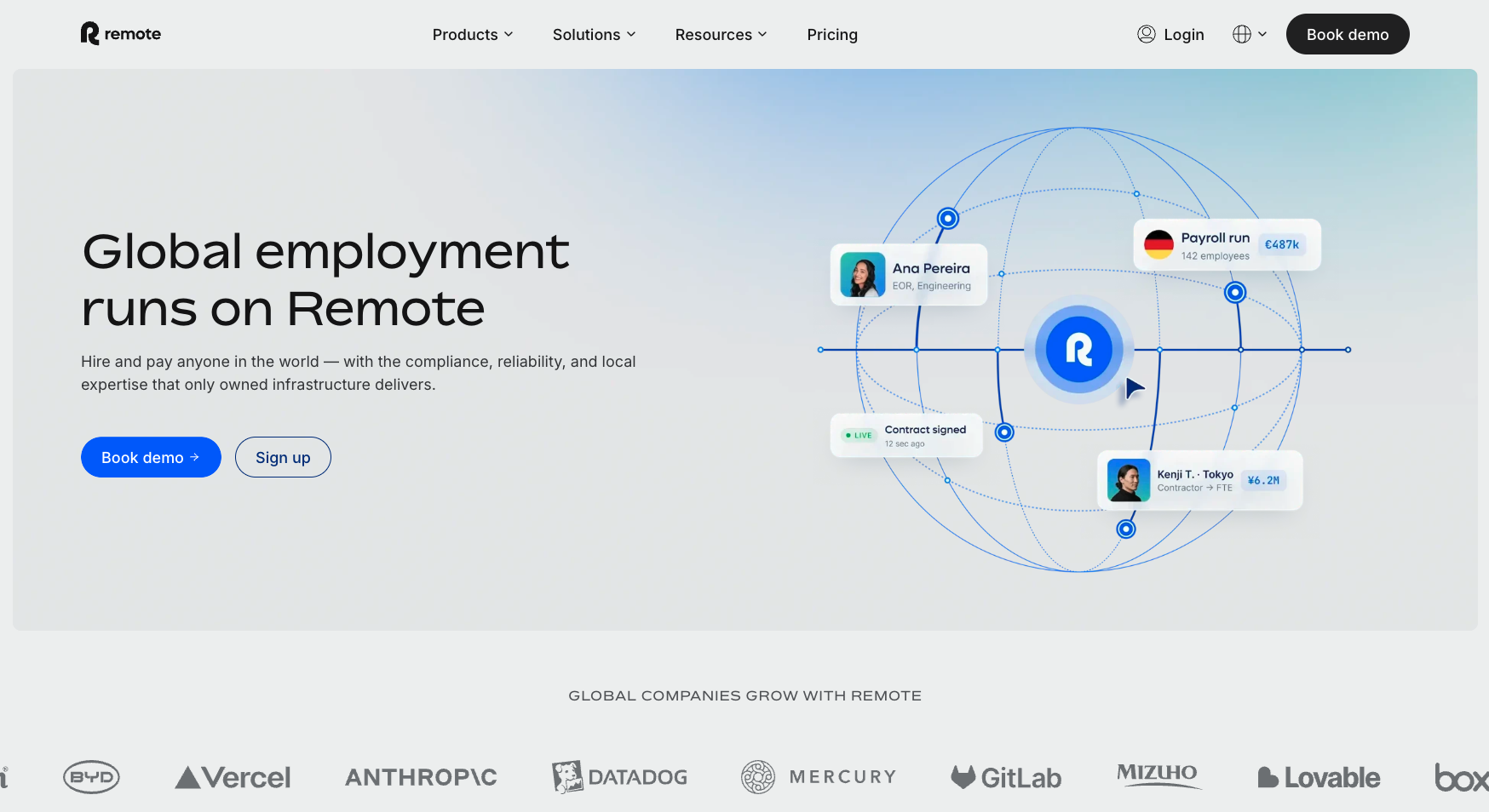 Remote's homepage