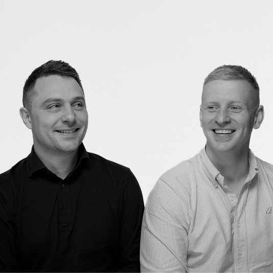 Photograph of Visory Co-Founders Thomas Paule and Jordan Bevans