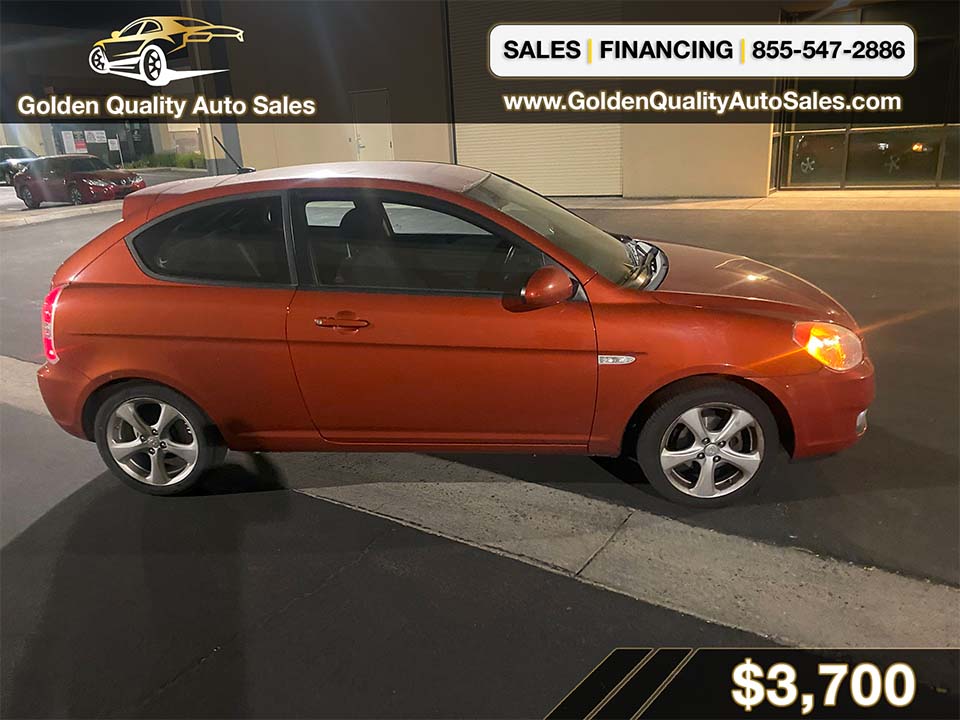 2008 Hyundai Accent for sale clean title low miles in Sacramento dealership!