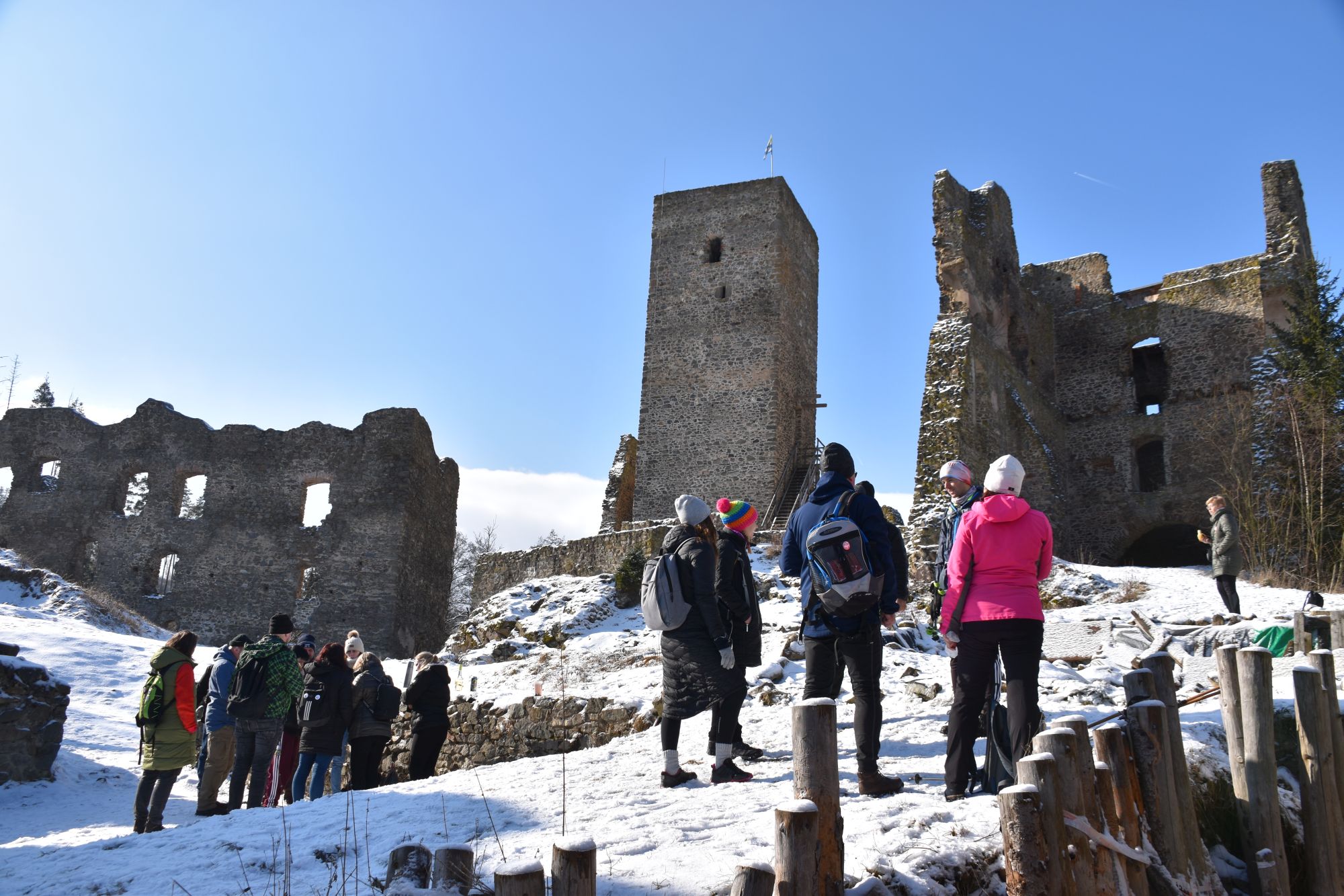 Zimní turistický pochod na trase Rokštejn - Jihlava aneb přepadneme Jihlavu
