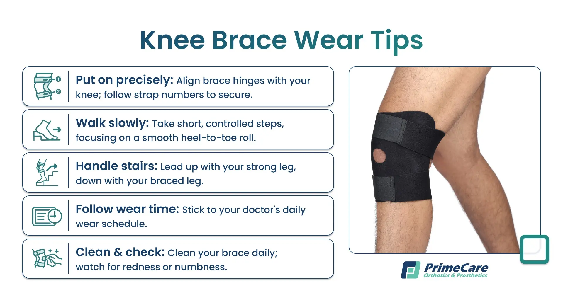 Knee Brace Wear Tips