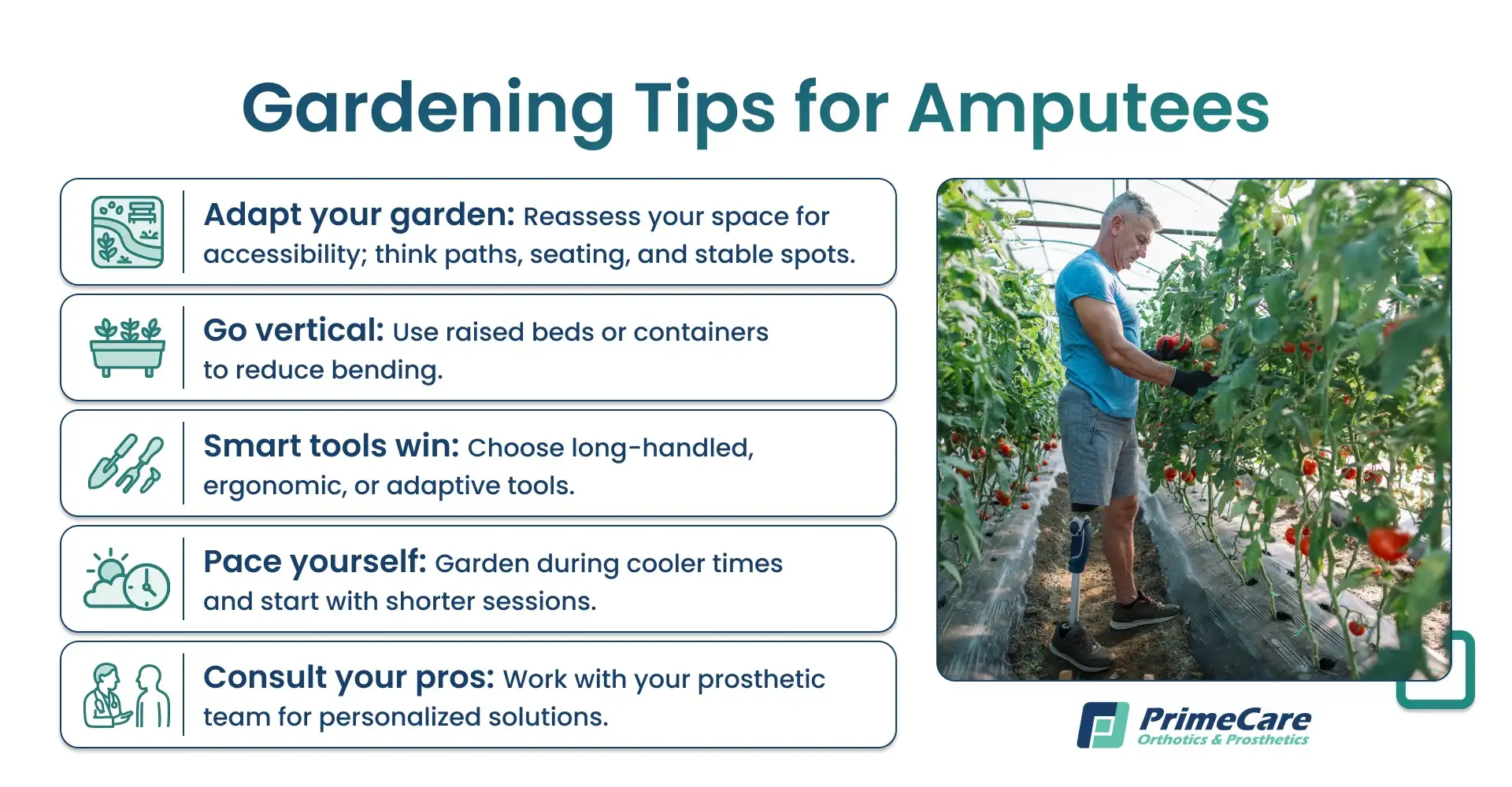 Gardening Tips for Amputees