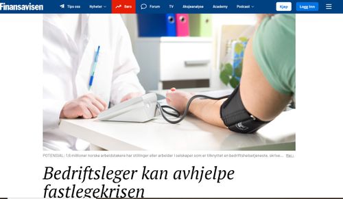 Bedriftsleger kan avhjelpe fastlegekrisen