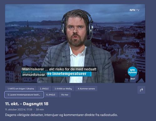 Dagsnytt 18 tar debatten om lavere temperatur på kontoret