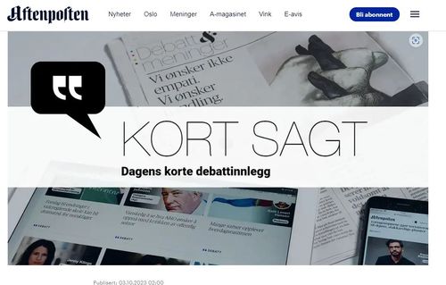 Pål Lillebø skriver i Aftenposten og Stavanger Aftenblad om at nyutdannede leger utsettes for et press som kan gjøre dem syke