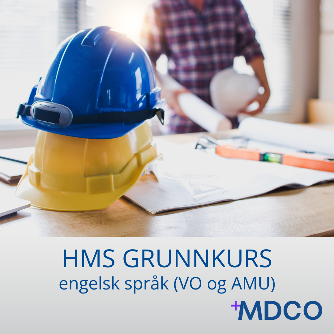 HMS Grunnkurs, engelsk språk (VO og AMU)