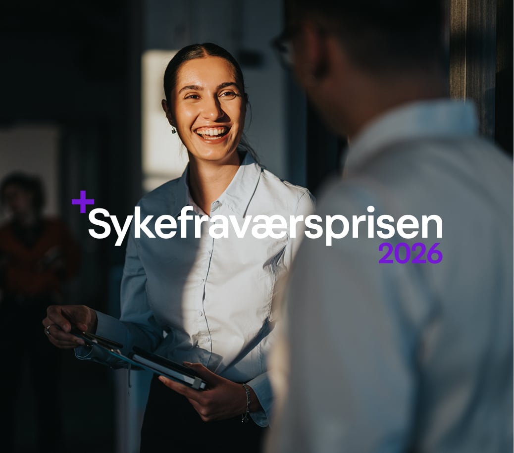 Årets finalister til Sykefraværsprisen 2026 er klare! Engasjementet rundt Sykefraværsprisen 2026 har vært imponerende. Da nominasjonsfristen gikk ut 31. mai, hadde det kommet inn et stort antall sterke kandidater fra hele landet. Les mer.