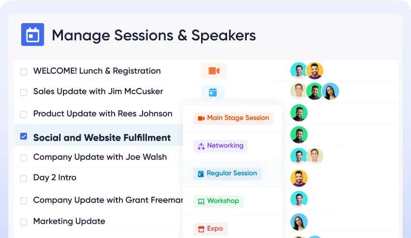 an event platform that helps automate check-in and badge printing for onsite events