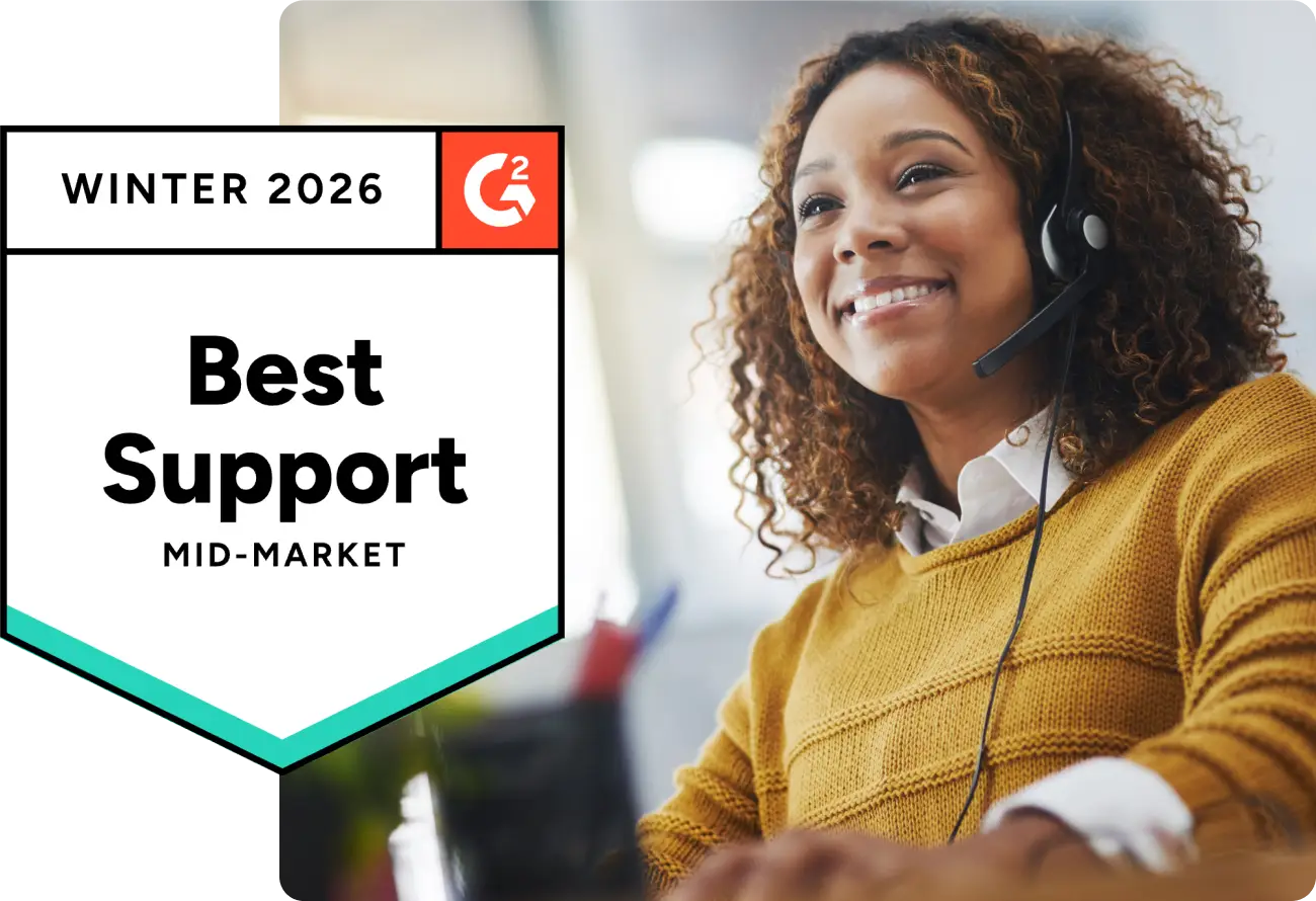 less hassle on event day with almost real-time event support via our 24/7 chat and optional onsite event support