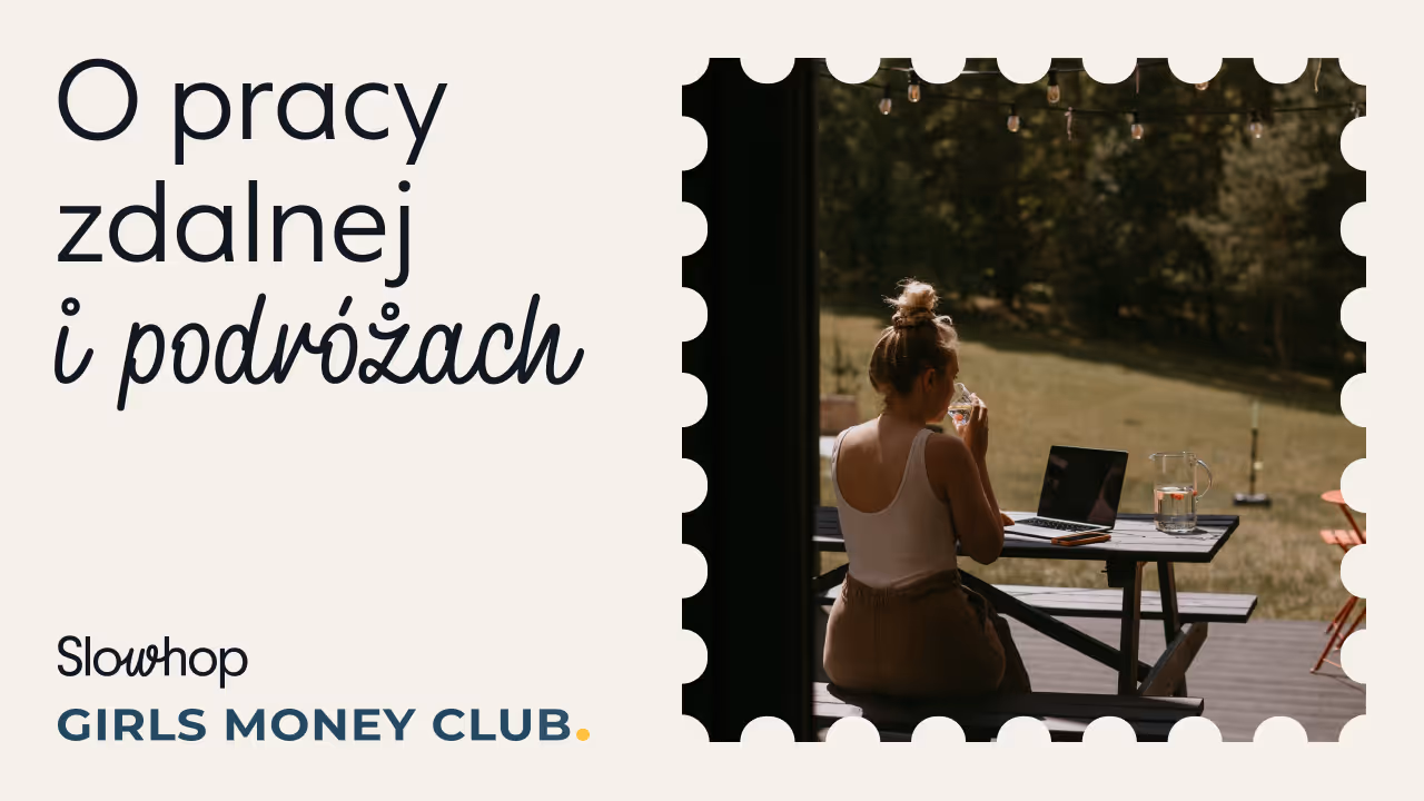 Okładka audiobooka "O pracy zdalenej i podróżach" stworzonego przez Girls Money Club