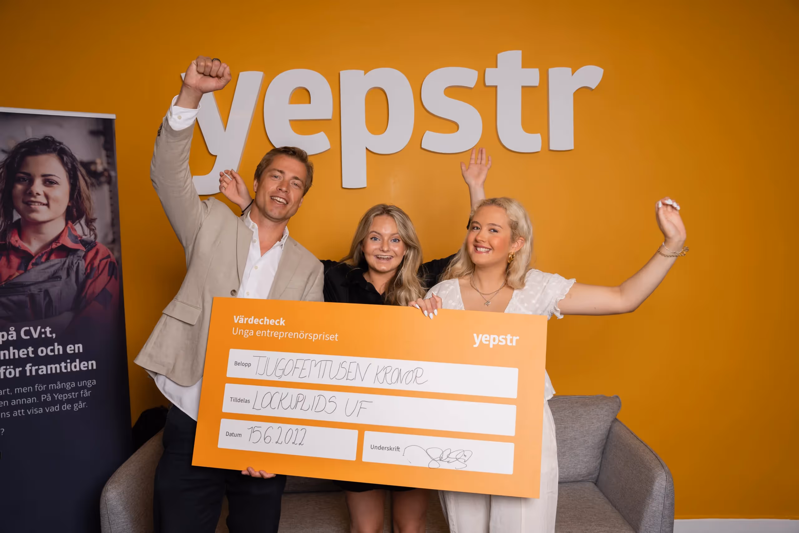 LockupLids tar emot första pris i unga entreprenörspriset|Här har är LockupLids ledning|Vi vill passa på att gratulera LockupLids till det unga entreprenörspriset!