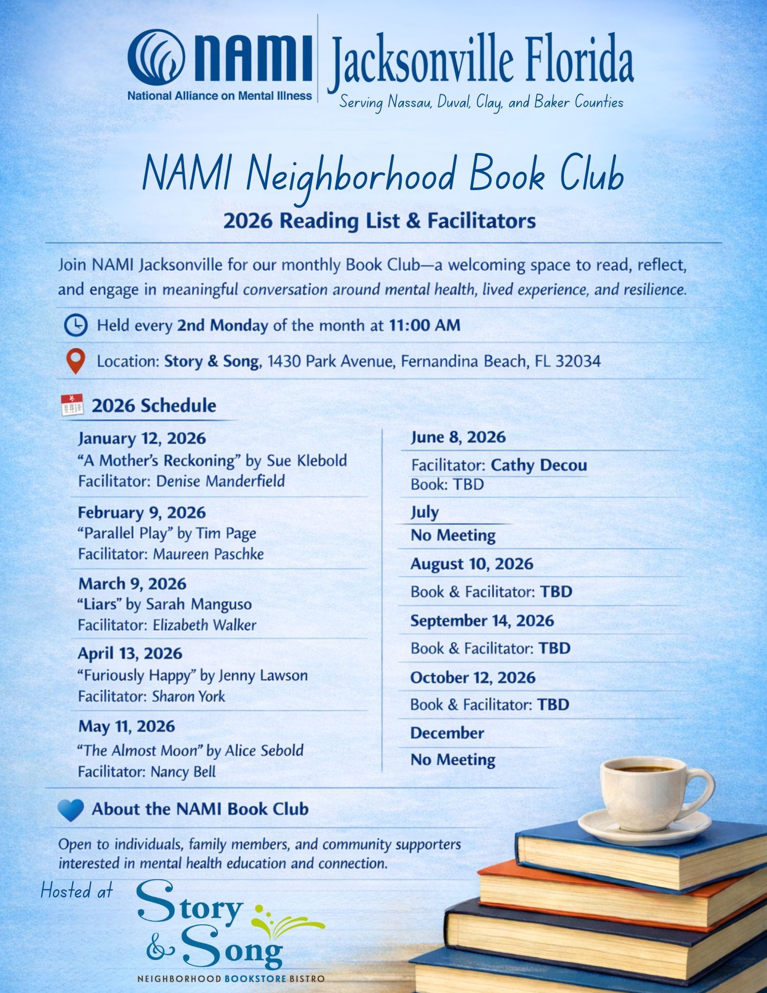 A screenshot of the newsletter for NamiJax