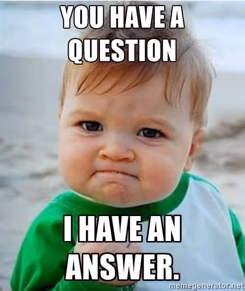 Méme "you have a question, I have an answer" sur le past perfect