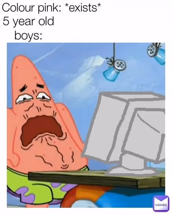 Mème de patrick de bob l'éponge et sur l'âge en anglais