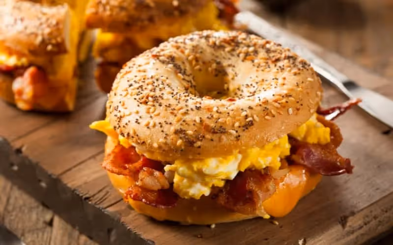 plat américain bagel