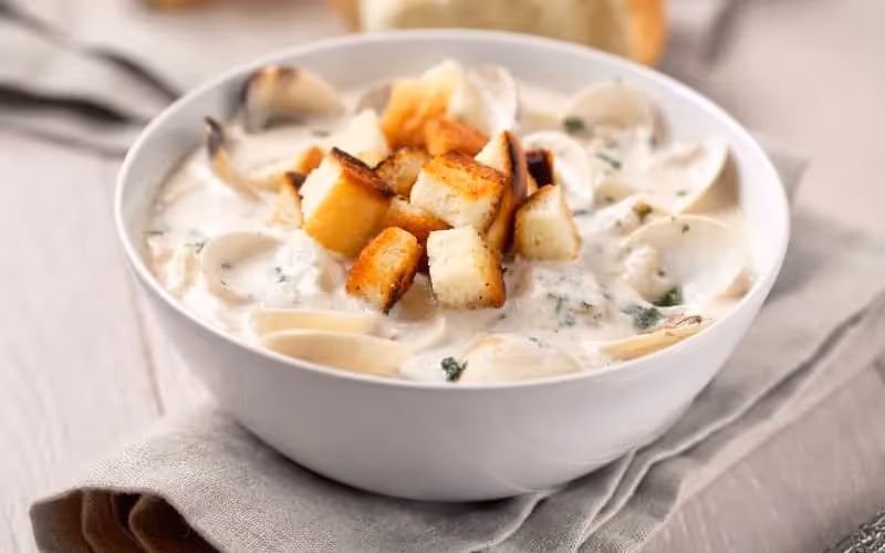 soupe de clams, plat américain du nord-est