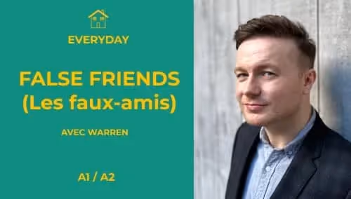 Thumbnail de la conférence live sur les faux amis animée par la professeur d'anglais Warren