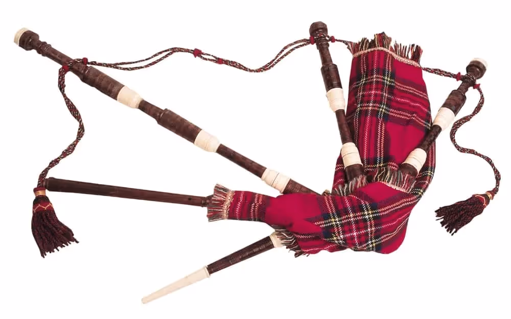 Photo d'une cornemuse très connu dans les traditions écossaises 