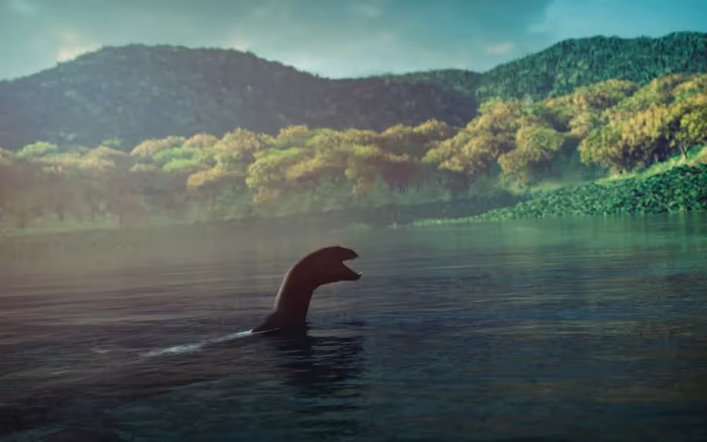 Représentation du fameux Monstre du Loch Ness en Ecosse