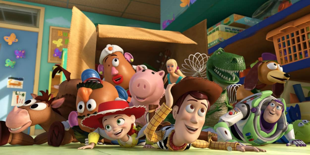 Image des différents personnages jouets de Toy Story