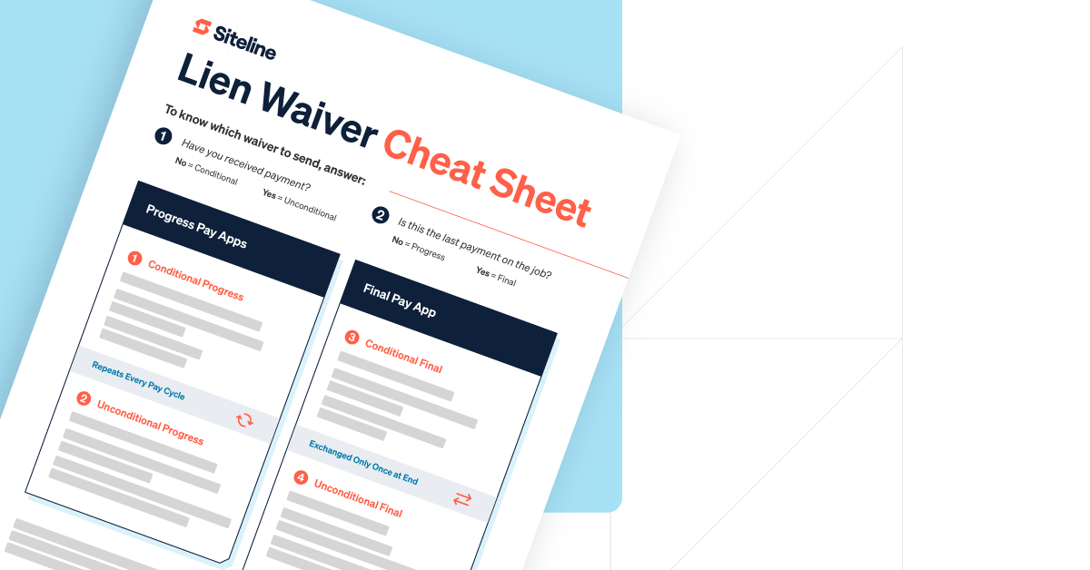 Lien Waiver Cheat Sheet