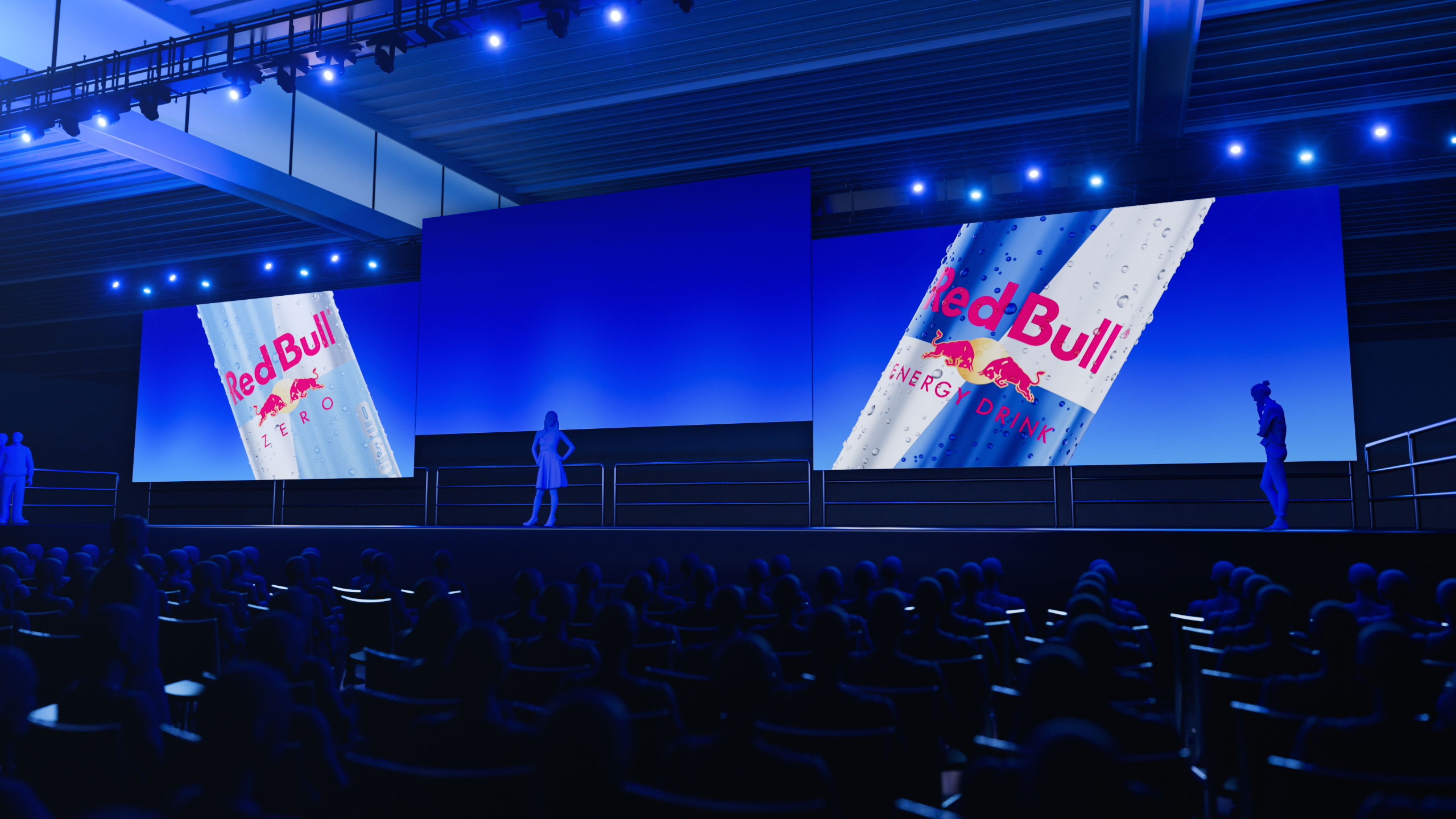 Still image of a 3D film for Red Bull