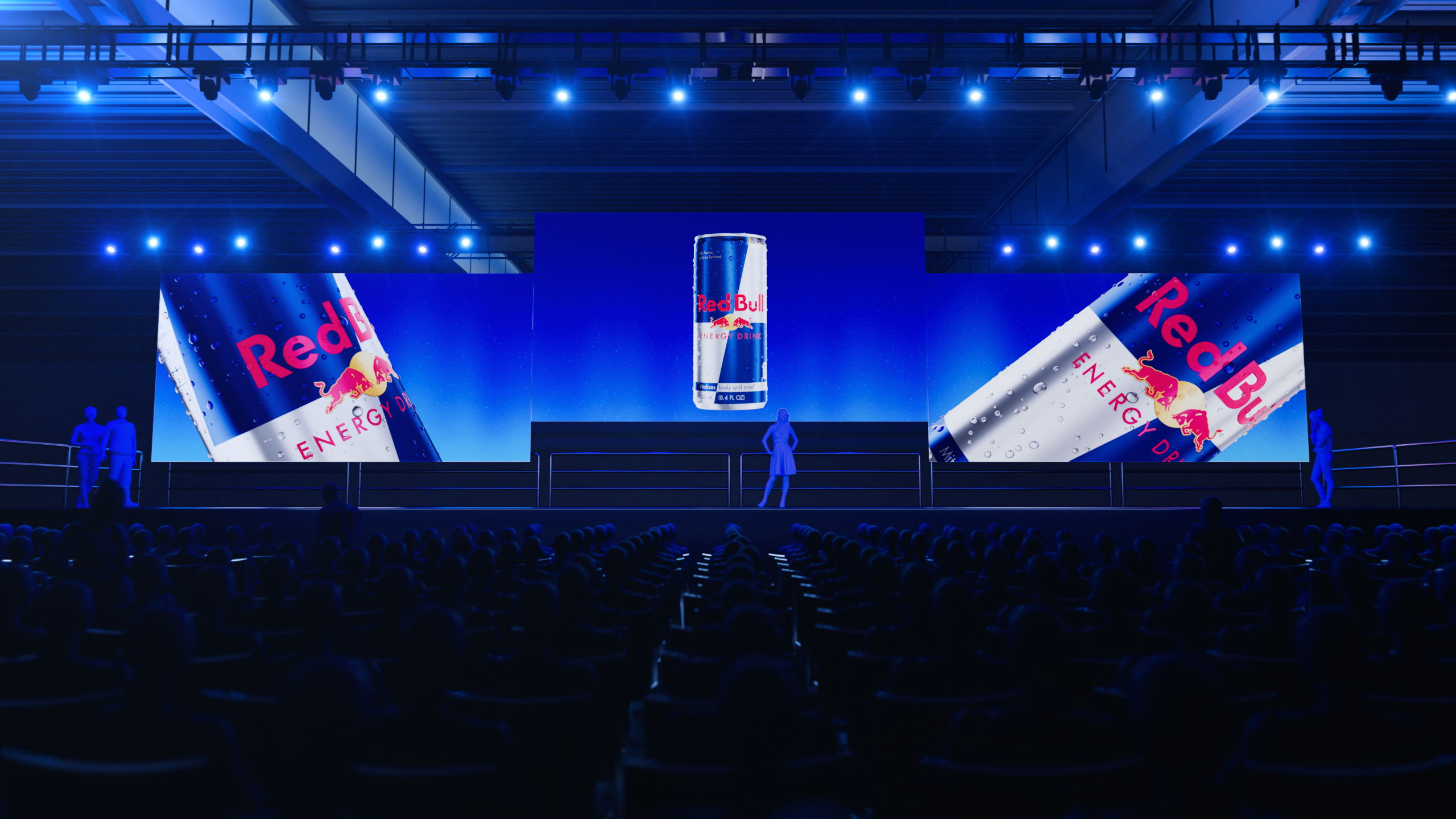 Still image of a 3D film for Red Bull