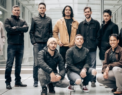 team posing for a picture