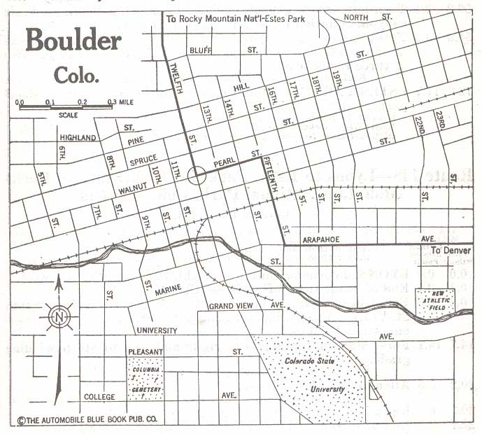 Boulder Colorado Map