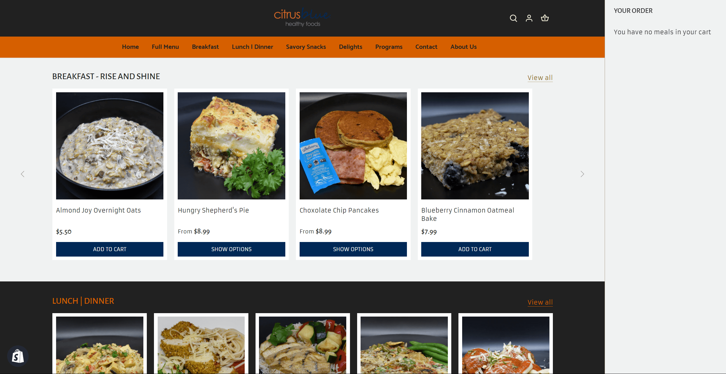 Citrus Blue Collection Page