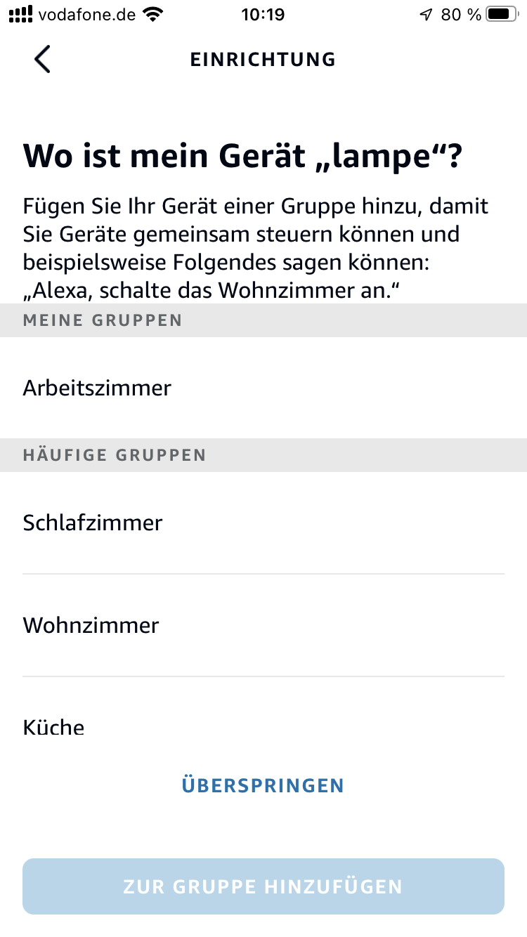 Räumzuordnung abgeschlossen