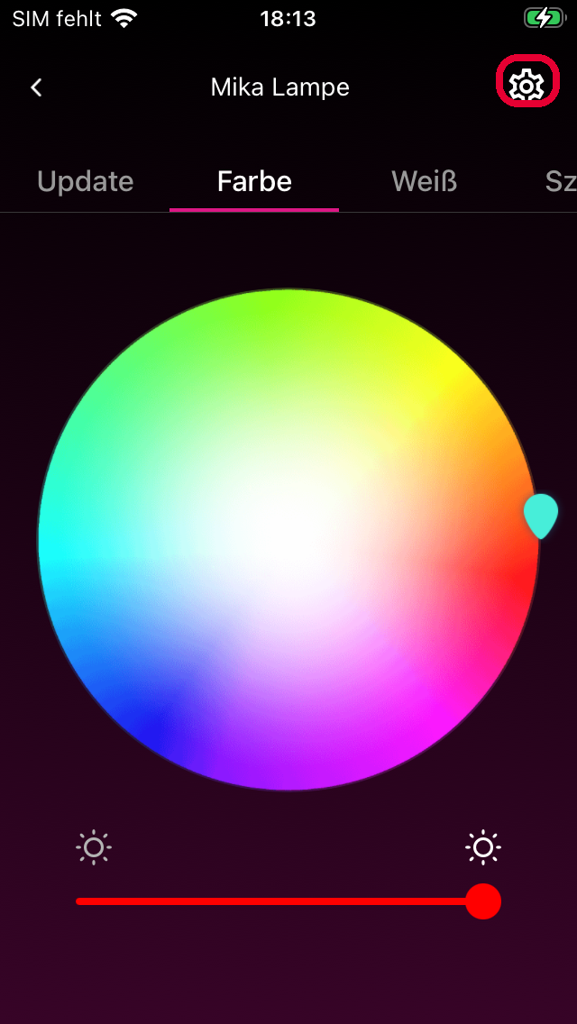 Detailansicht mit Zahnrad oben rechts