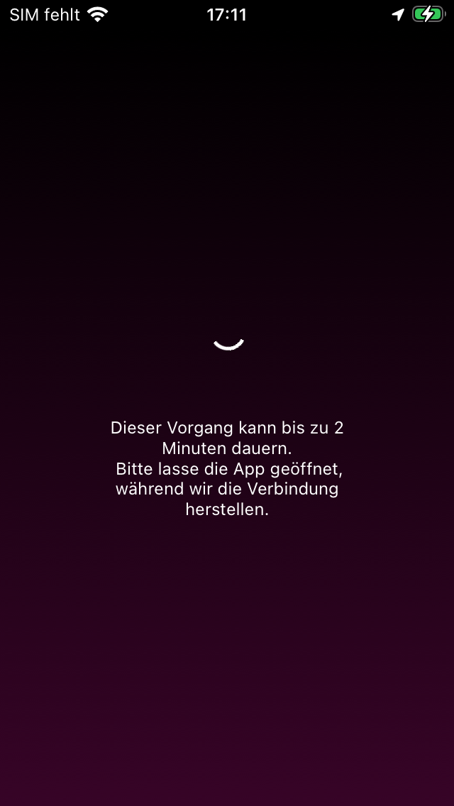 Verbindung wird hergestellt