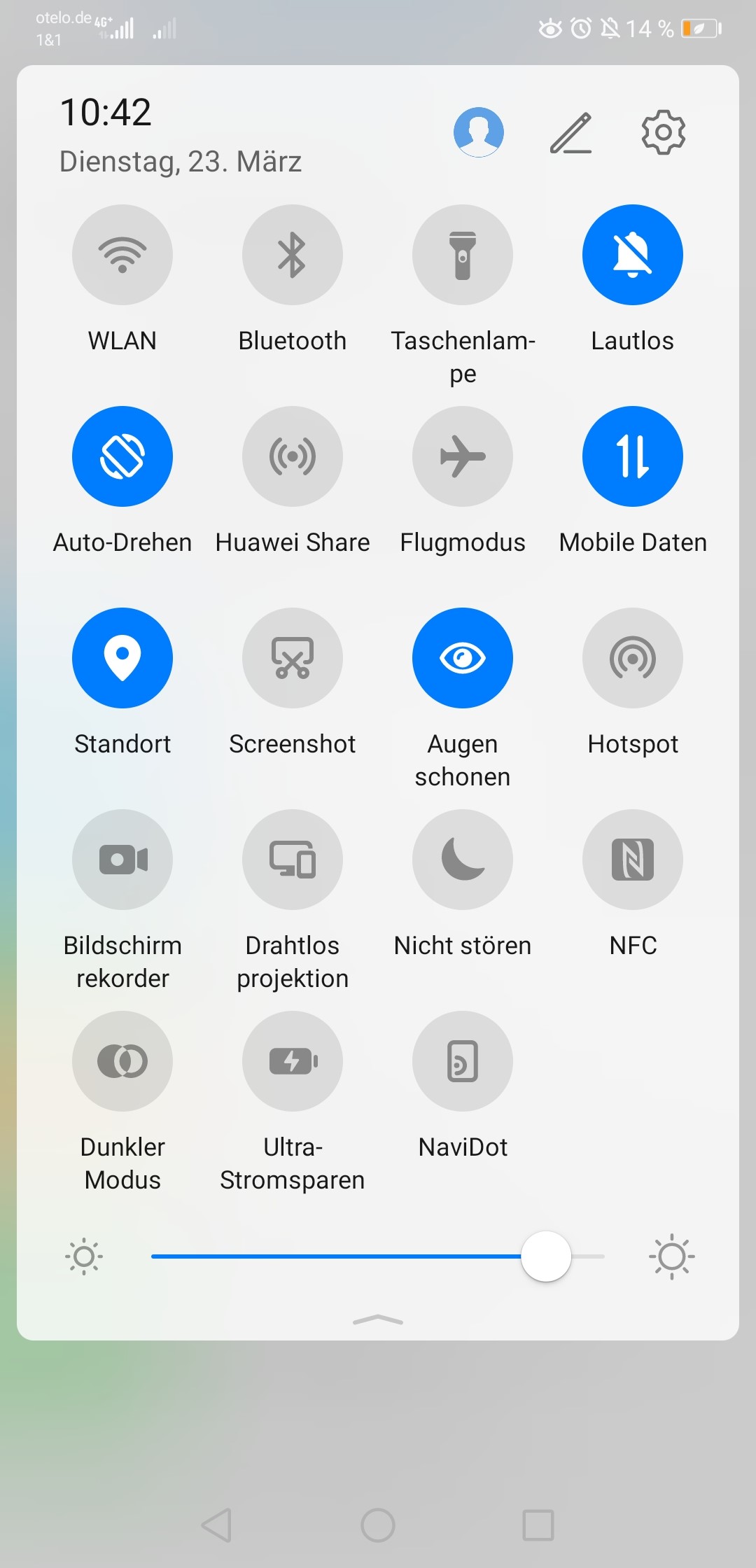 WLAN-Symbol in der Schalterauswahl