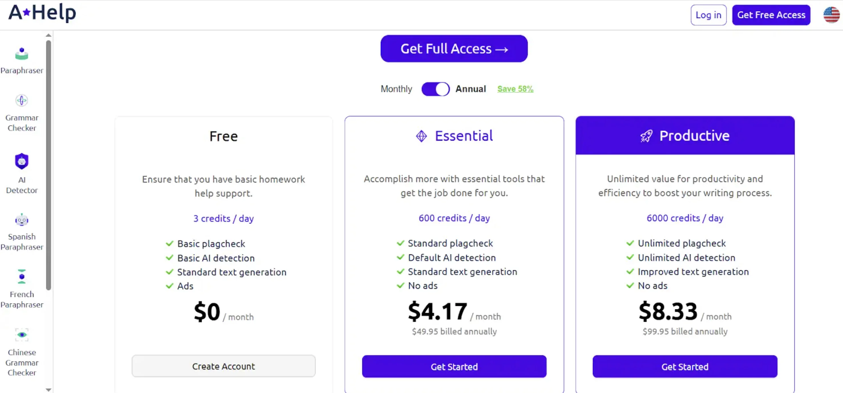 ahelp pricing