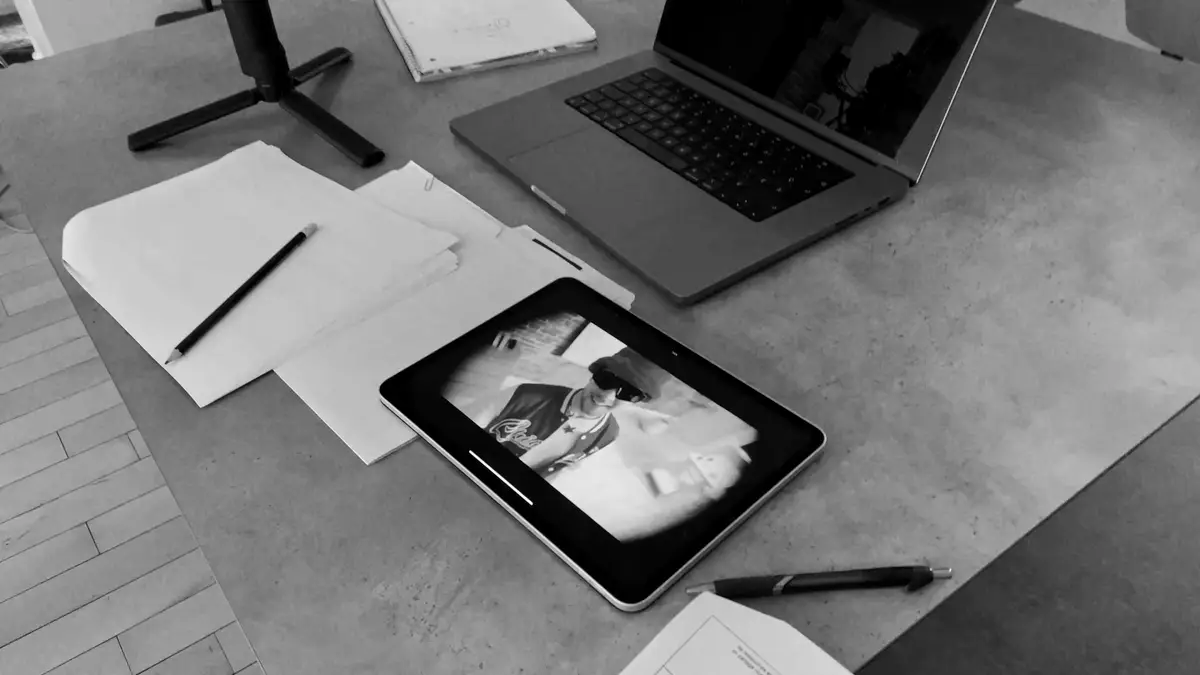 Visionnement d'une prise sur tablette