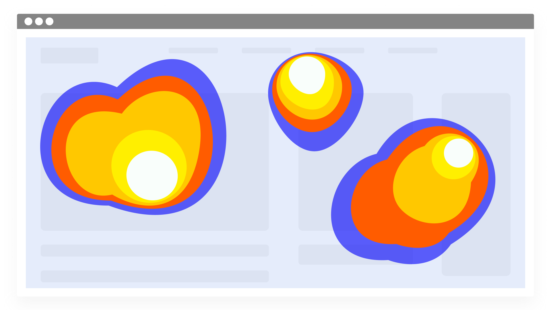 Click heatmaps on a web browser