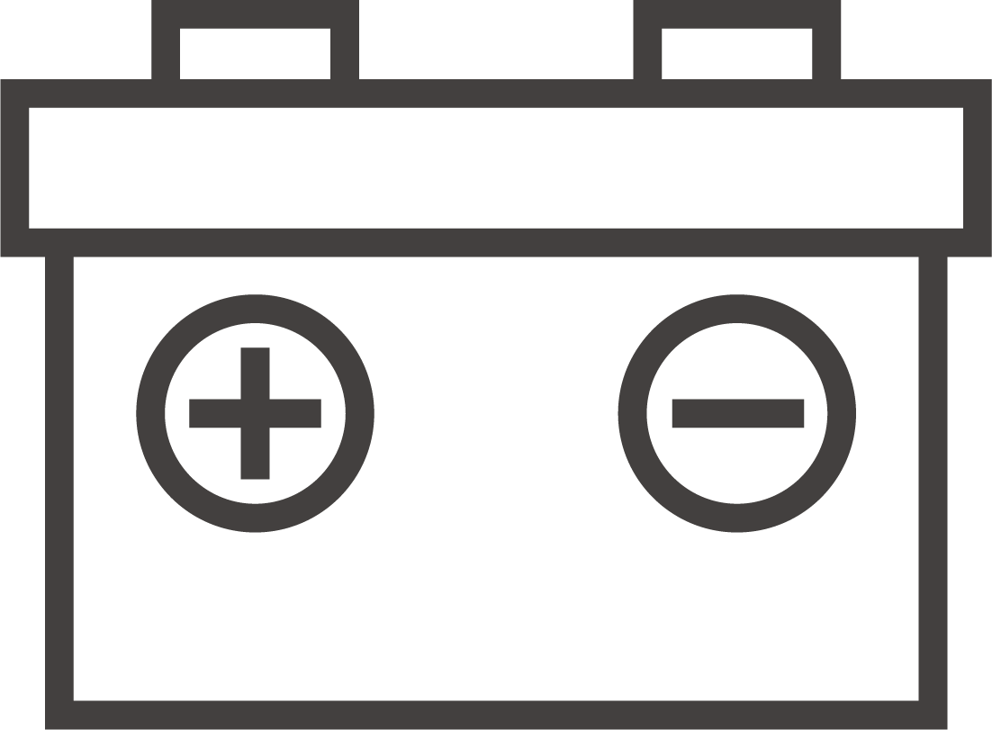 車のバッテリーのイラスト