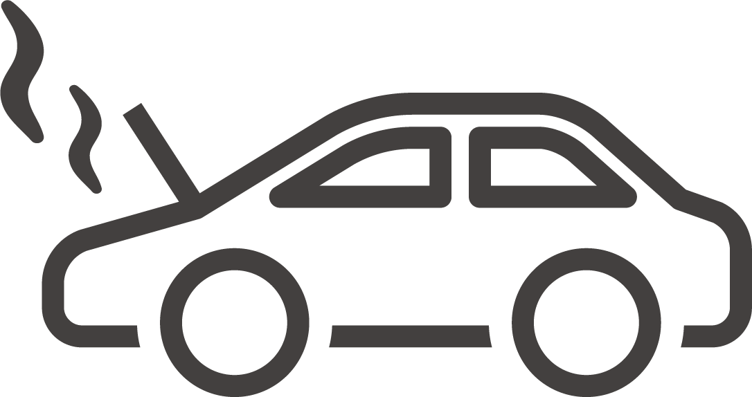 故障車のイラスト