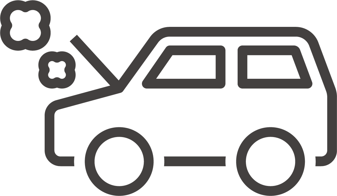 故障車のイラスト